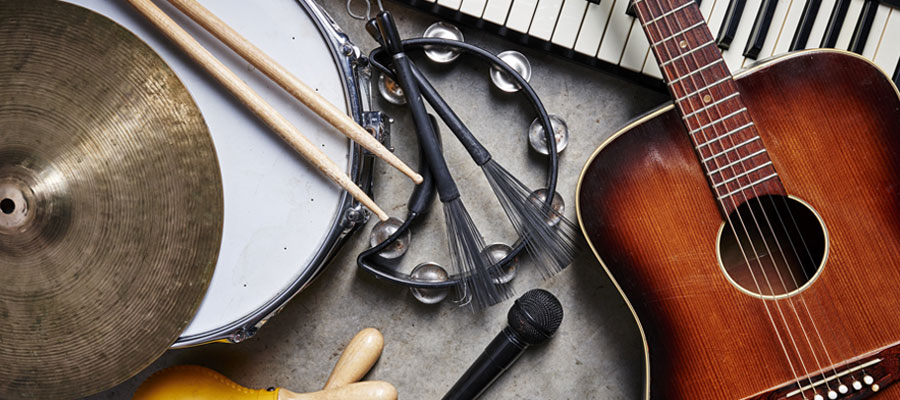 Vente d'instruments et matériel de musique